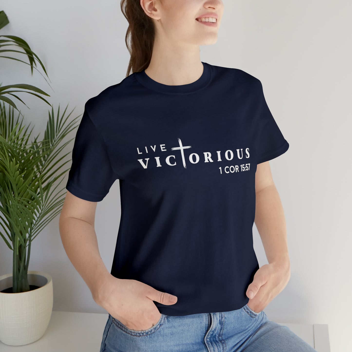 "Live Victorious" Unisex Tee - 1 Cor 15:57