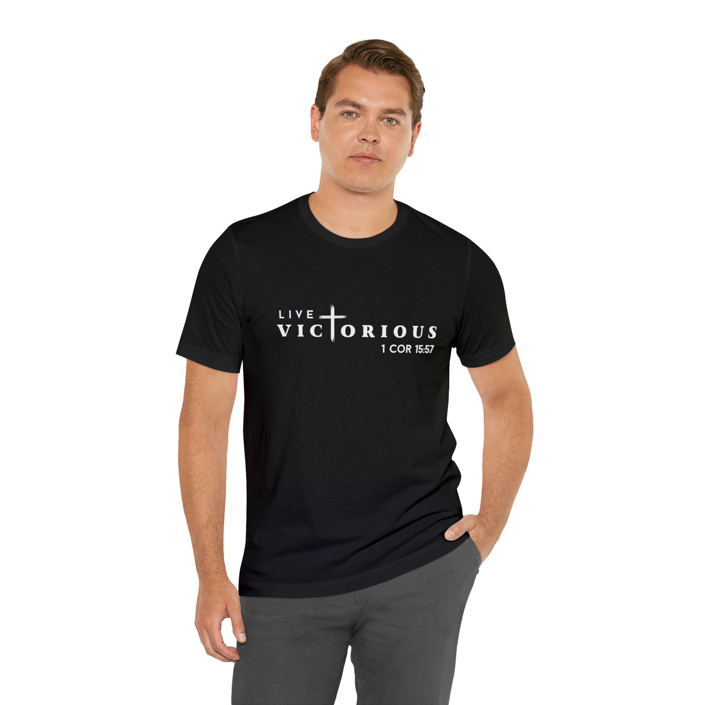 "Live Victorious" Unisex Tee - 1 Cor 15:57