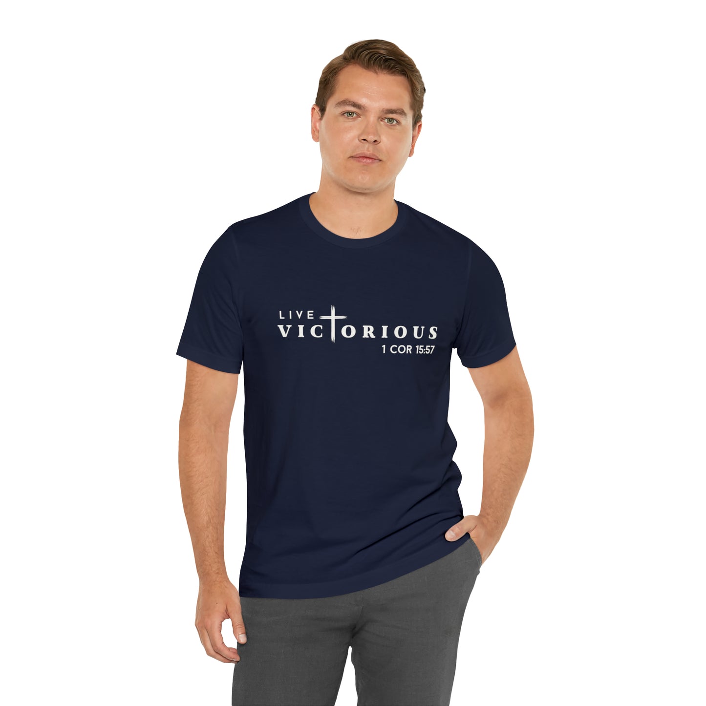 "Live Victorious" Unisex Tee - 1 Cor 15:57