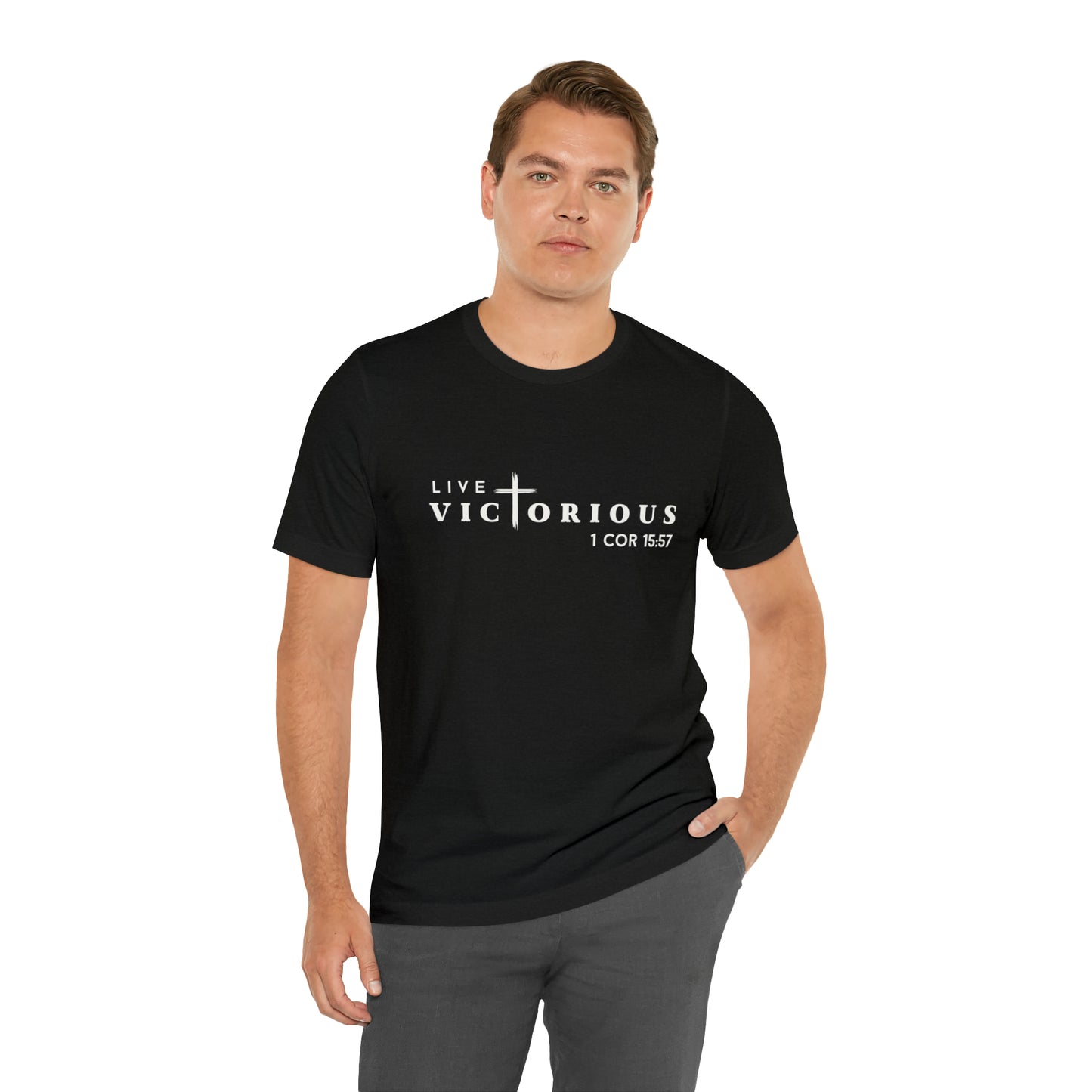 "Live Victorious" Unisex Tee - 1 Cor 15:57