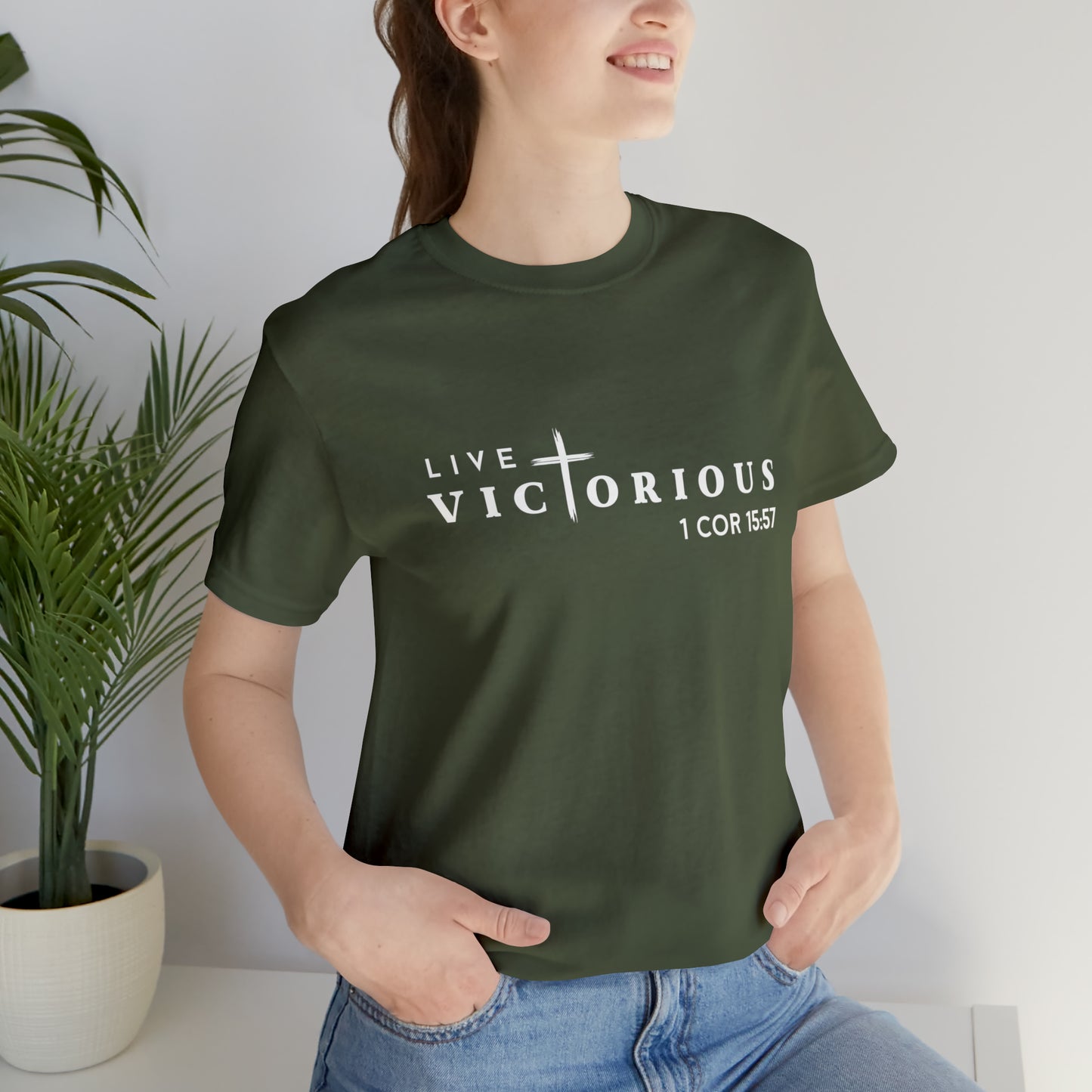 "Live Victorious" Unisex Tee - 1 Cor 15:57
