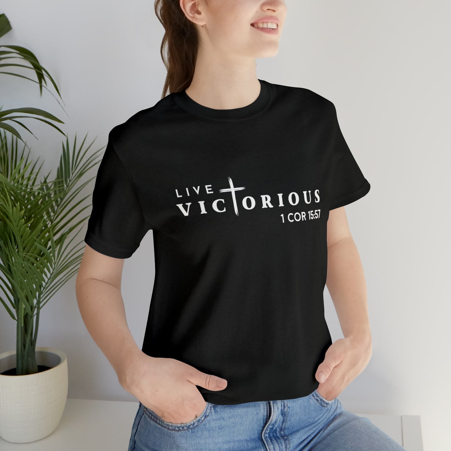 "Live Victorious" Unisex Tee - 1 Cor 15:57