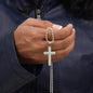 Personalizable - Walk By Faith - Mens Cross Necklace