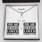 Personalizable - You Are So Loved- John 3:16 - Mens Cross Necklace