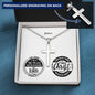 Encouragement - Jer 29:11/ Phil 4:13 - Mens Cross Necklace