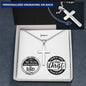 Encouragement - Jer 29:11/ Phil 4:13 - Mens Cross Necklace