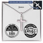 Encouragement - Jer 29:11/ Phil 4:13 - Mens Cross Necklace