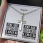 Personalizable - You Are So Loved- John 3:16 - Mens Cross Necklace