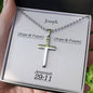 Personalizable - Hope & Future - Jer 29:11 - Mens Cross Necklace