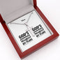 Personalizable - God's Purpose -Proverbs 19:21 - Mens Cross Necklace