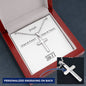 Personalizable - Hope & Future - Jer 29:11 - Mens Cross Necklace