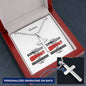 Personalizable - I Can Do All Things - Phil 4:13 - Mens Cross Necklace