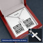 Personalizable - You Are So Loved- John 3:16 - Mens Cross Necklace