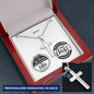 Encouragement - Jer 29:11/ Phil 4:13 - Mens Cross Necklace
