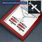 Personalizable - I Can Do All Things - Phil 4:13 - Mens Cross Necklace