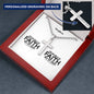 Personalizable - Walk By Faith - Mens Cross Necklace