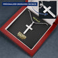 Personalizable - Soldier of Christ - Mens Cross Necklace