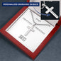 Personalizable - Hope & Future - Jer 29:11 - Mens Cross Necklace