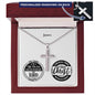Encouragement - Jer 29:11/ Phil 4:13 - Mens Cross Necklace