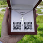 Personalizable - You Are So Loved- John 3:16 - Mens Cross Necklace