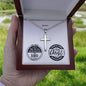 Encouragement - Jer 29:11/ Phil 4:13 - Mens Cross Necklace