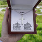 Personalizable - Brothers in Christ - Iron Sharpens Iron - Mens Cross Necklace
