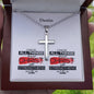 Personalizable - I Can Do All Things - Phil 4:13 - Mens Cross Necklace