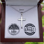 Encouragement - Jer 29:11/ Phil 4:13 - Mens Cross Necklace