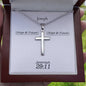 Personalizable - Hope & Future - Jer 29:11 - Mens Cross Necklace