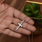 Personalizable - Man of God (Husband, Dad, Grandpa) - Mens Cross Necklace