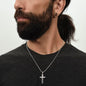Personalizable - Iron Sharpens Iron - Prov 27:17 - Mens Cross Necklace