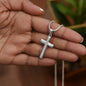 Personalizable - Man of God (Husband, Dad, Grandpa) - Mens Cross Necklace