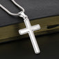 Personalizable - Iron Sharpens Iron - Prov 27:17 - Mens Cross Necklace
