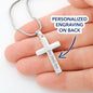 Personalizable - Man of God (Husband, Dad, Grandpa) - Mens Cross Necklace