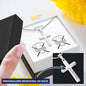 Personalizable - Iron Sharpens Iron - Prov 27:17 - Mens Cross Necklace