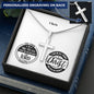 Men's Cross Necklace- Be Encouraged - Jer 29:11 / Phil 4:13