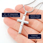 Personalizable - Man of God (Husband, Dad, Grandpa) - Mens Cross Necklace