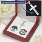 Men's Cross Necklace- Be Encouraged - Jer 29:11 / Phil 4:13