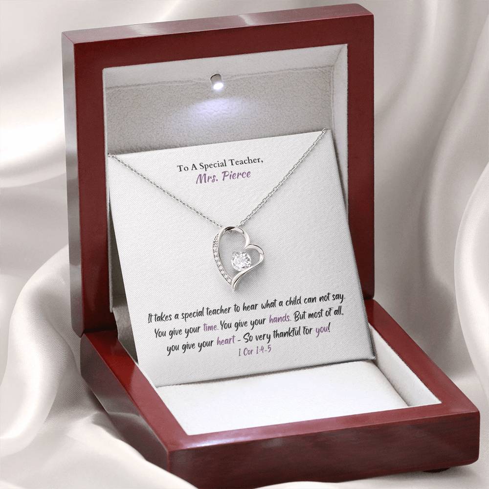 *CUSTOM* Mrs. Pierce - Special Teacher Necklace
