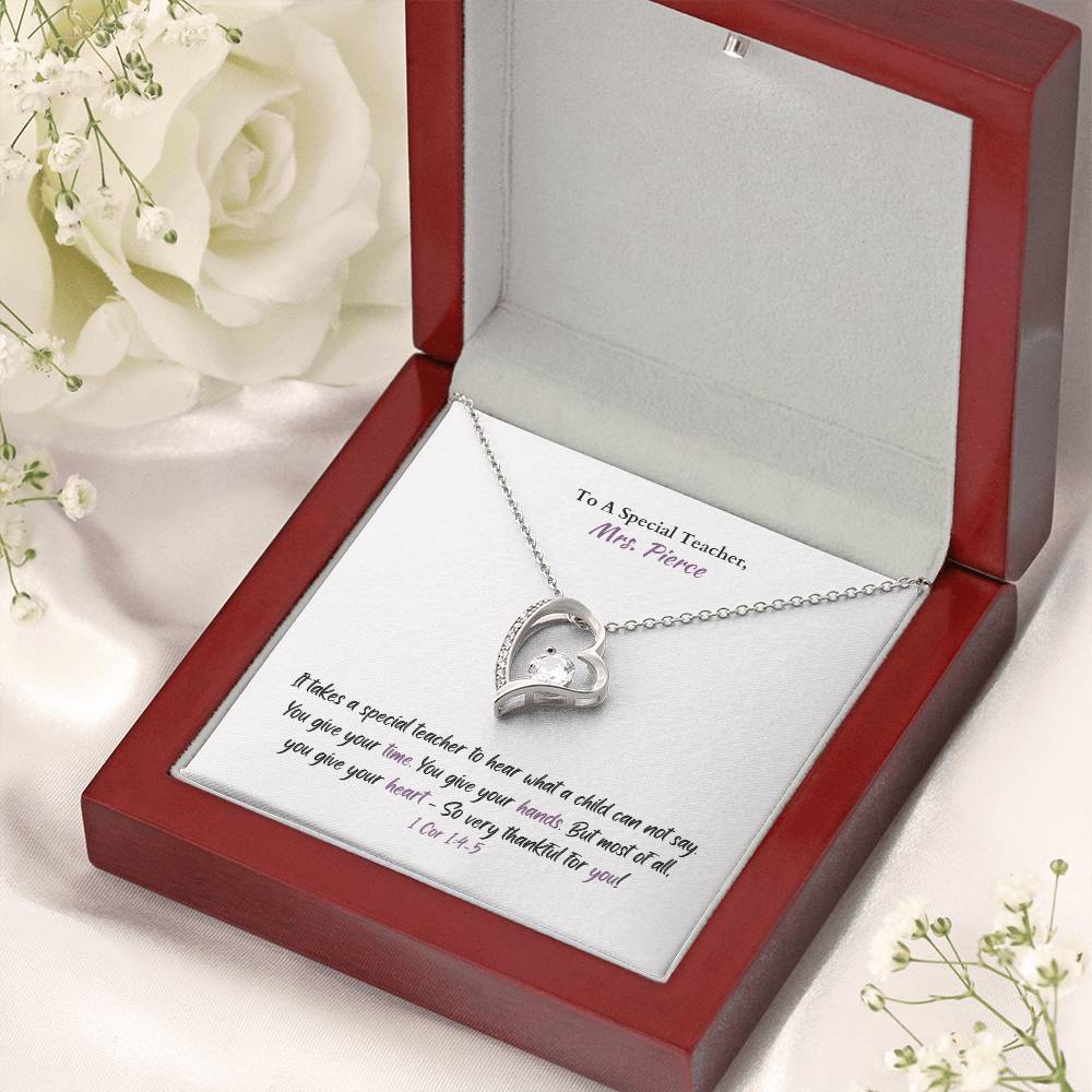 *CUSTOM* Mrs. Pierce - Special Teacher Necklace
