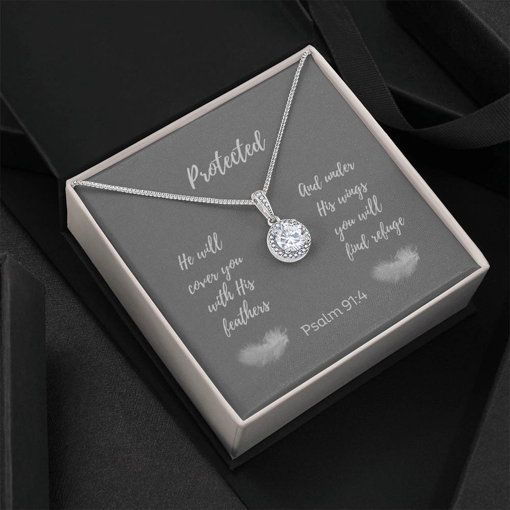 "Protected, He Will Cover You..." - Psalm 91:4 - Eternal Hope Women's Necklace