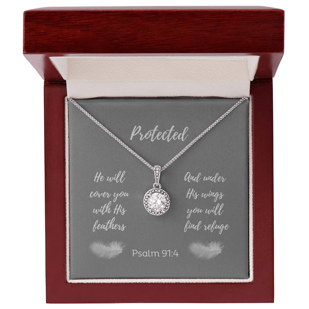 "Protected, He Will Cover You..." - Psalm 91:4 - Eternal Hope Women's Necklace