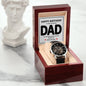 "Dad, Happy Birthday" - Malachi 4:6 - Men's Openwork Watch