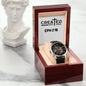 "Created With A Purpose" - Eph 2:10 - Men's OpenWork Watch