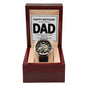 "Dad, Happy Birthday" - Malachi 4:6 - Men's Openwork Watch