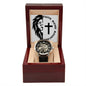 "Lion - Faith Moves Mountains" - Men's Openwork Watch