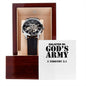 "Enlisted in God's Army" - 2 Timothy 2:1 - Men's Openwork Watch