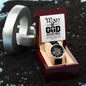 "Man Of God" - 1 Timothy 6:11- Men's Openwork Watch