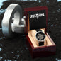 "Jesus Saves" - Psalm 27:1 - Men's Openwork Watch