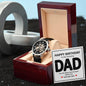 "Dad, Happy Birthday" - Malachi 4:6 - Men's Openwork Watch
